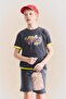 100% Cotton New Regular Fit Crew Neck Printed Short Sleeve T-Shirt for Boys H4515A826Hs - 3