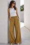 Mustard High Waist Wide Leg Pants Mg2408