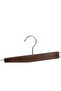 Wooden 8131 Latch Hanger for Pants and Skirts, Walnut Color, 1 Piece - 4