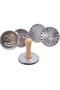 Ersat Home Cookie Stamp, 2 Pieces, Wooden Handle, Cast Metal Mold - 2