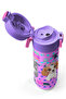 Kids Pink Dog Patterned Steel Thermos with Straw and Direct Drinking 500 ml 31951 - 3