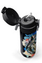 Kids Gray Black Wolf Patterned Steel Thermos with Straw and Direct Drinking 500 ml 31832 - 3