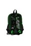 Kids Dark Green Black Dinosaur Patterned 3-Piece School Bag Set SET0123725 - 5