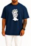 Oversized Ancient Greek God Greek Mythology Chest Printed Unisex T-Shirt