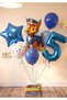 Paw Petrol Pav Petrol Police Dog Chase 5 Year Old Balloon Concept Birthday Set Age Balloon Set