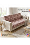 Sofa Sofa Bed Cover Dried Rose Vein Patterned Anti-Slip Base Sponge Top Fabric Velvet - 4