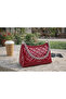 Wine Quilted Chain Strap Lı Women's Shoulder Bag |   Wine Mt1545 - 8
