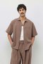 Relaxed Fit Oversize Shirt Super Baggy Pants Set Mink - 3