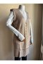 Mercerized Modern Hair Knit Single Knit Long Mother Vest / Milky Coffee - 5