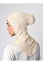 Cross Hijab Neck Collar Bonnet - Light Beige - (St232), (Id 3423212) - 3