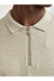 Men's Polo Shirt Einfarbig Beige Sweatshirt - 12268210 - 6