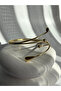 Yellow Steel Small Drop Spiral Pazu Bracelet Adjustable Arm Accessory - 3