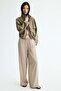 Viscose-blend drawstring trousers
