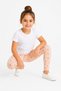 Girl's Powder Color Heart Patterned Cotton Flexible Tights for Daily Comfortable Use 2-9 Years - 6