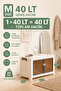 Single Portable Organizer Case with Lid “White & Gray” Multi-Purpose Foldable and Stackable - 6