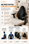 Visco Orthopedic Back Cushion Lumbar Support Pillow for Chair and Office Chair New Generation Backrest - 3