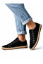 Black Linen Cloth Shoes Straw Weave Sole Sneaker Summer Daily Casual - 5