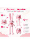 Imported Fabric, Stretchable and Retractable, Cute Plush Rabbit with Ears and Feet, Sleep Companion, Large Size 75 cm - 3