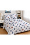 Cotton Duvet Cover Set with Elastic Sheets for Single Person - 3