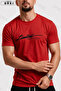 Limited Edition Printed Cotton Fabric Red Black T-Shirt-Black Shorts Set - 3