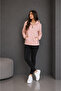 Women's Hooded Sweatshirt Pink - 3