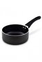 Granite Non-stick Milk Pan Amp18ge - Ivory With Gray Spatter Coating, Heat-resistant Handle