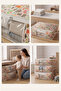 Set of 3 50X70X25 - Children's Cute Patterned Bed Frame and under Sofa Bed, Closet Organizer - 2