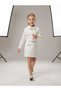 Women-Mom Girls Stone Detailed Jacket and Skirt 2-Piece Set - 3