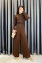 Noa Noa Snap Fastener Knitwear Set - Brown Brown