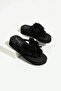 Luma Platform Black Floral Non-Painful Beach Slippers Flip Flops - 2