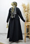 Gold Snap Fastener Skirt Set Tsd260156 Black - 7