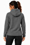 Women's Smoked Hooded Zippered Fleece Sweatshirt - 3