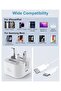 35W USB-C Fast Charger with 1M Type-C to Type-C Cable – UK 3-Pin Power Adapter - 5