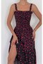 Women's Viscose Fabric Guiped Strap Floor Dress Length 125 cm - 6