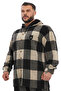 Hooded Overshirt Wide Cut Hooded Towel Shirt 5046