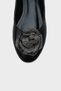 Round Toe Stone-Embellished Floral Women's Ballet Flats - 3