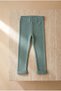 Children's Cotton Leggings Trousers Green - 3