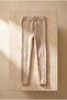 Girl's Cotton Footless Pantyhose Beige Melange - 3