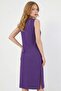 Basic Slit Pocket Midi Dress - 2