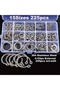 Other 225pcs M3-M20 C-Clips Kit: 15 Sizes 304 Stainless Steel External Retaining Rings – Durable for - 8