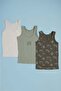 Game Console Printed 3-Piece Boy's Undershirt
