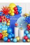 Other As Picture 112-Piece Set of Cartoon Carnival Circus Theme Balloon Arch Set Red Blue Yellow Lat - 6