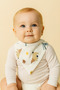 Baby Bib Set of 5 100% Organic Cotton Flannel Baby Bib & Scarf Baby Bib - 3