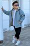 Boy's Furry Hooded Oversize Winter Coat Km4030 - 6