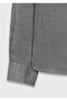 Anthracite Plain Casual Fit Long Woven Casual 100% Linen Shirt - 8