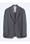 Gray Plain Modern Fit Suit - 6
