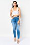Women Skinny Fit Washed Stretchable Jeans, Blue - 3