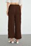 Elastic Waist Crepe Fabric Pocket Trousers - 8