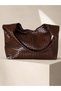 Women's Bitter Brown Daily Pinterest Straw Shoulder Bag - 7