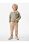 Striped Hooded Cotton Blend Lace-Up Waist Sweatpants